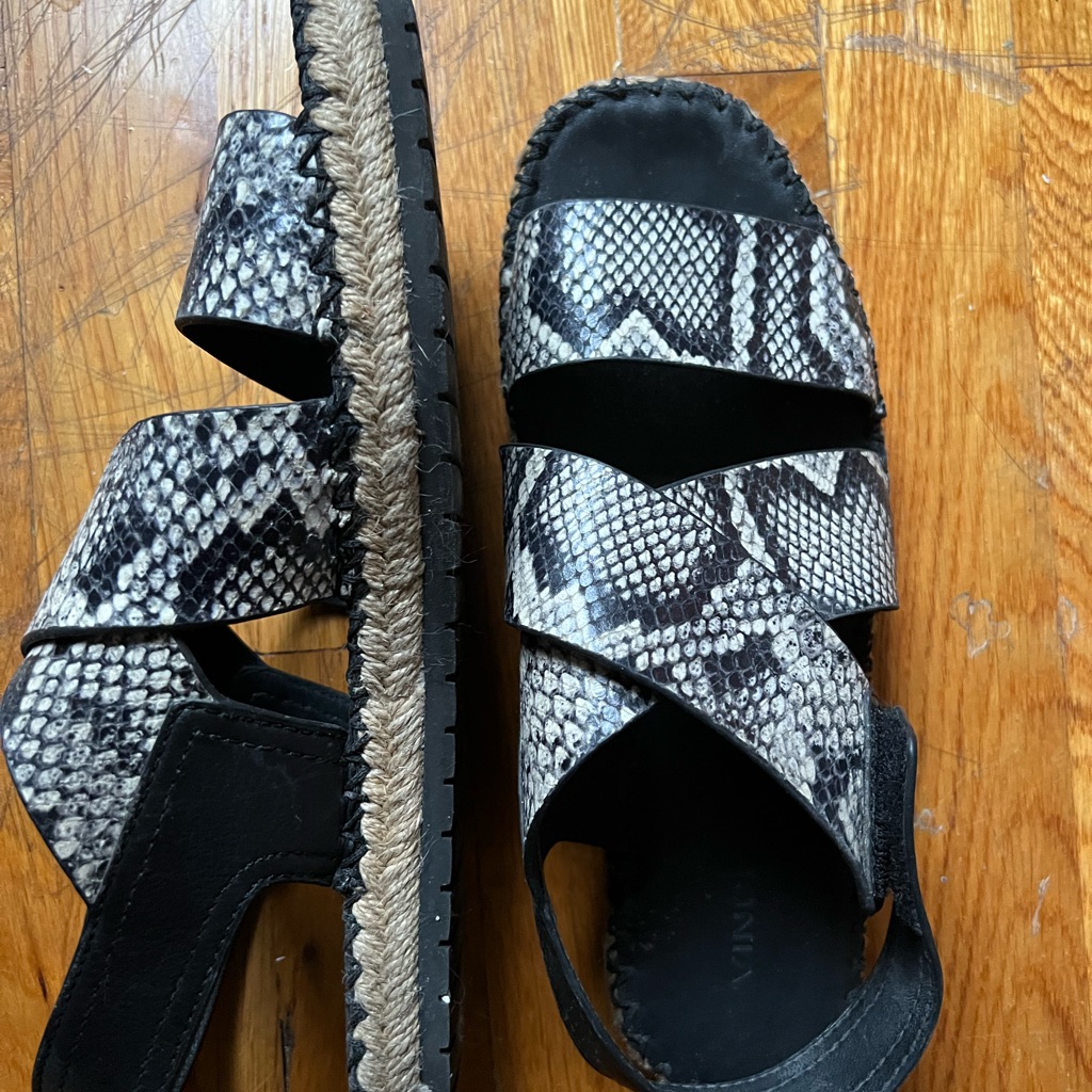 Vince Espadrille With Python Print